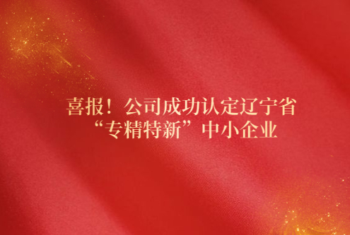 喜報(bào)！公司成功認(rèn)定遼寧省“專精特新”中小企業(yè)